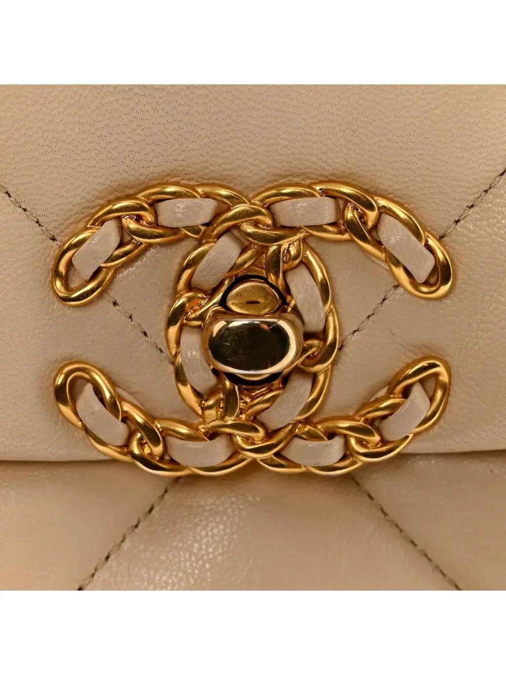 Goatskin Quilted Medium Chanel 19 Flap #325326C50B